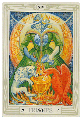 Art or Temerance Trump Card, Thoth Tarot